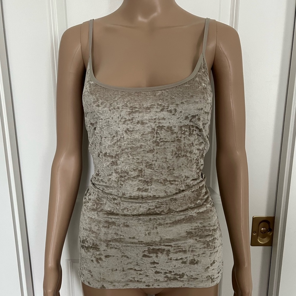 Vince crushed velvet tank top